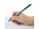 Ручка капиллярная (линер) BRAUBERG &quot;Aero&quot;, ТЕМНО-ЗЕЛЕНАЯ, трехгранная, металлический наконечник, линия письма 0,4 мм, 142251