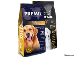 Premil Special Премил Специал корм для собак, с ягненком и тунцом 1 кг.