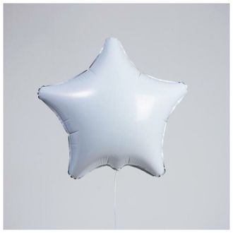 Фольгированный шар звезда "Белый"