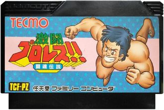 Tecmo World Wrestling, Игра для Денди, Famicom Nintendo, made in Japan.