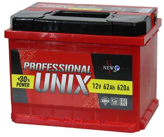 Аккумулятор Unix Professional  62 Ач п/п