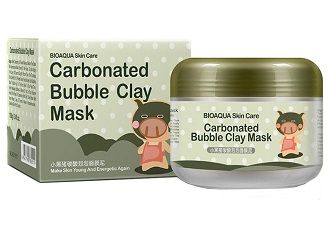 Очищающая ПУЗЫРЬКОВАЯ кислородная маска для лица на основе активной глины BIOAQUA Carbonated Bubble Clay Mask, 100 гр. 780511