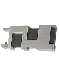 Сталь/черный - наконечники Сквер Лайн для профильных карнизов для штор. Уже в Воронеже, опт