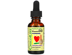 ChildLife Vitamin D3 - Детский витамин Д3 со вкусом ягод