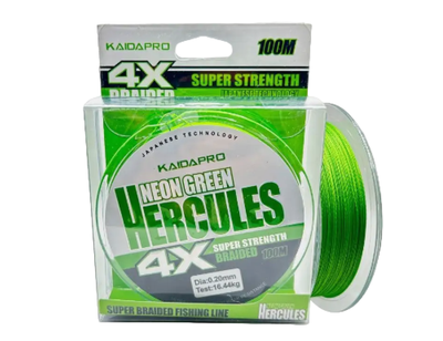 Шнур плетеный KAIDA HERCULES, 100м 0,18
