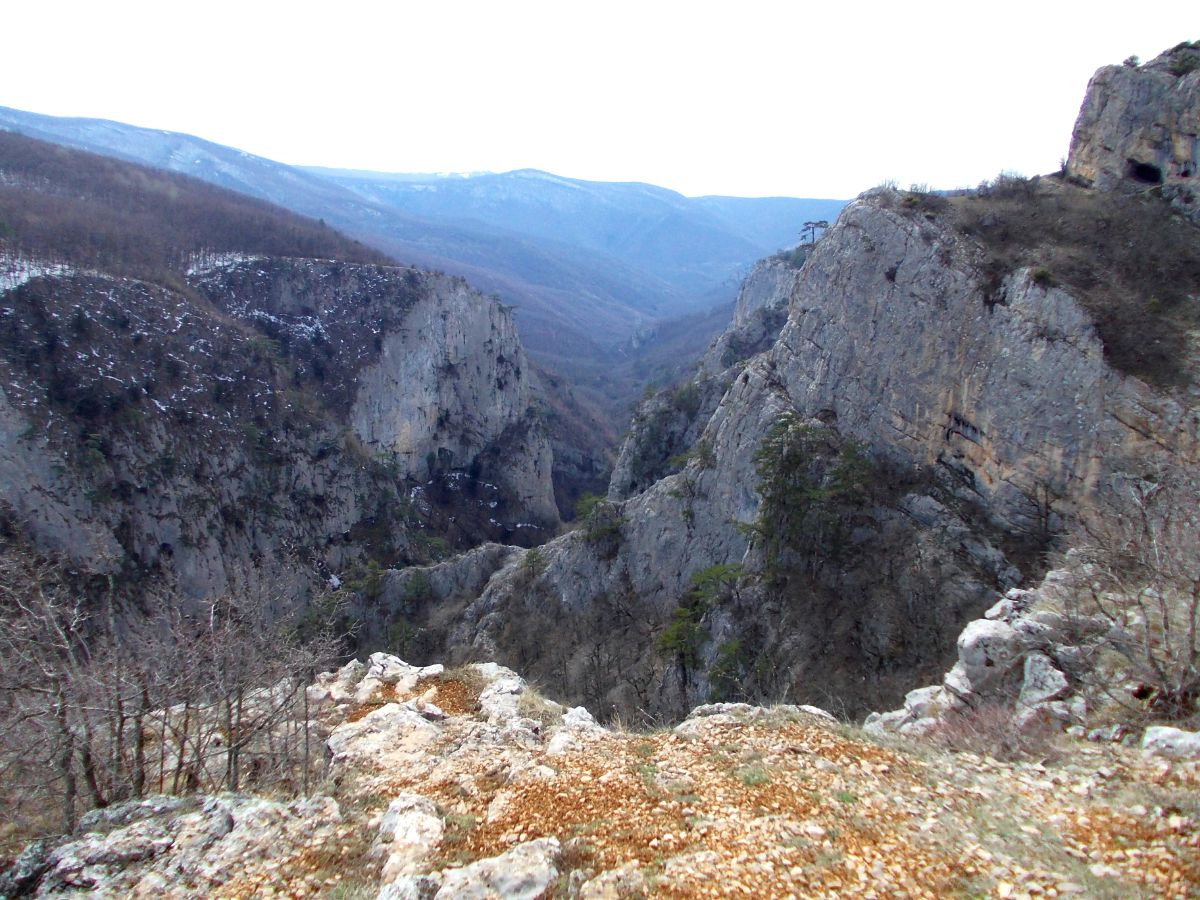 Большой каньон Крыма в марте