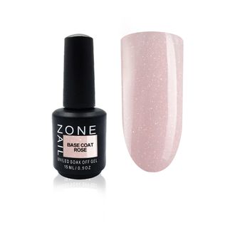 OneNail Base Coat Rose камуфлирующая с шиммером, 15 мл