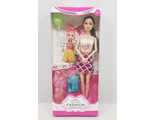 6977002431801	Кукла типа Барби арт.№613-11 K,   (шарнирная) с дочкой и одеждой в коробке  	32см.