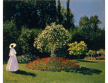 Дама в саду Сент-Адресс (девушка в саду), по мотивам картины Клод Моне (алмазная мозаика) mz-ml-my-mp avmn