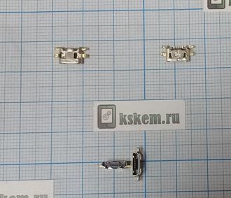 Разъем зарядки microUSB № 61 Micromax Q401 Canvas Pace Mini/ Q415 Canvas Page 4G, Cubot r11 оригинал