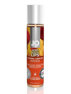 Лубрикант с ароматом персика JO Flavored Peachy Lips - 30 мл.