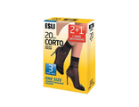 Женские носки Esli Corto 20 den (2+1=3 пары)