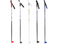 Палки лыжные стеклопластиковые TREK Universal, ЦСТ, разный размер