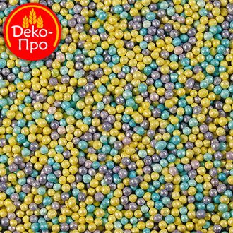 Шарики Голубо-лилово-жёлтые (2 мм), 70г
