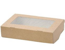 Коробка для печенья с окном ECO TABOX 1450, 25*15*4 см