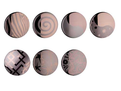 "Круг с рисунком", 45 мм. Серия "Алди"