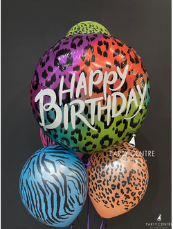 Набор шаров “Happy birthday” сафари