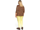 Летняя блуза - туника арт. 2220125 (цвет коричневый) Размер 68