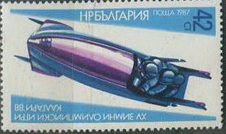 Бобслей. Болгария. Калгари-1988 Бобслей. Болгария. Калгари-1988