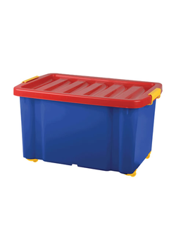 Ящик для хранения игрушек 60 л, 39,3х59,3х33,9 см, на колесах, с крышкой, "Jumbo", РТ9946
