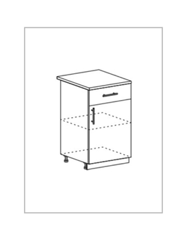 Шкаф нижний с 1 ящиком (ШН1Я600)
