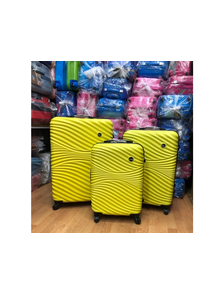 Комплект из 3х чемоданов Kaiwei abs S,M,L желтый