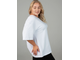 Женская Туника-футболка с коротким рукавом Арт. rv1117143-54 (цвет экрю) Размеры 52-66