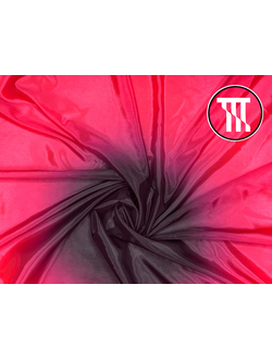Перлшифон градиент, цв. Черный + Глубокий розовый (R=37см)