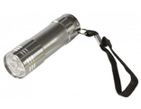 4895117826638    Ultraflash фонарь ручной UF5LED (3xR03) 5св/д (16lm), металлик/алюминий, ремешок