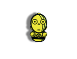 Робот C-3PO (си три пи о) - Брошь/ значок - 07