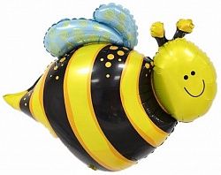 Шар с клапаном (14&#039;&#039;/36 см) Мини-фигура, Веселая пчела, 1 шт.