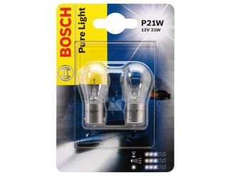 Лампа BOSCH Pure Light Standart 12V P21W в блистере 2 шт.