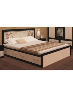 Кровать "Мальта" с ящиками 1.6 м