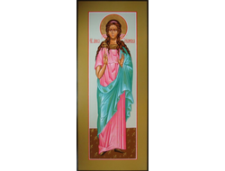 Анна (Агния) Римская, Святая мученица, дева. Рукописная мерная икона.