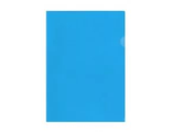 Папка-уголок А4 180мкр, синяя, FO21133