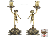 Подсвечник из металла &quot;Ангел&quot;, набор 2 штуки (Candlesticks &quot;Angel&quot;)