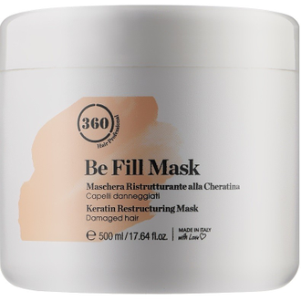 Маска реструктурирующая для волос с кератином / Mask Be Fill 1000 мл , 500 мл