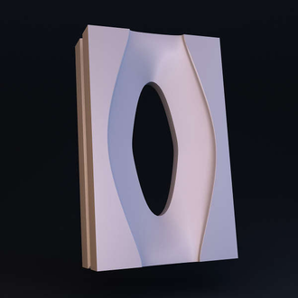 Гипсовый 3D блок - Модель №2