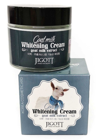 Jigott Крем для лица Отбеливающий с Молоком Goat Milk Whitening Cream, 70 г. 034131