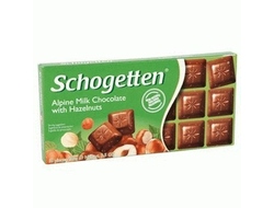 Schogetten Alpine Milk Chocolate with Hazelnut 100g (Германия)