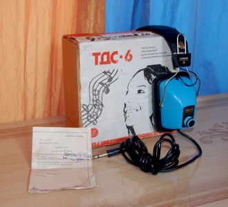 Стереотелефоны ТДС-6 голубые (новые в упаковке)