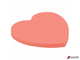 Блок самоклеящийся (стикеры), фигурный BRAUBERG, НЕОНОВЫЙ «Сердце», 50 листов, розовый, европодвес. 122710