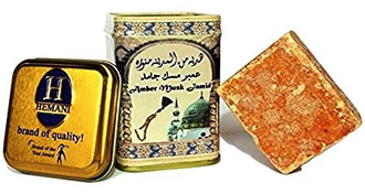 сухие духи Амбра Муск Джамид / Amber Musk Jamid от Hemani, 25 гр в железной банке