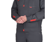 Куртка "СИРИУС-ФАВОРИТ-РОСС" темно-серая со светло-серым и красным