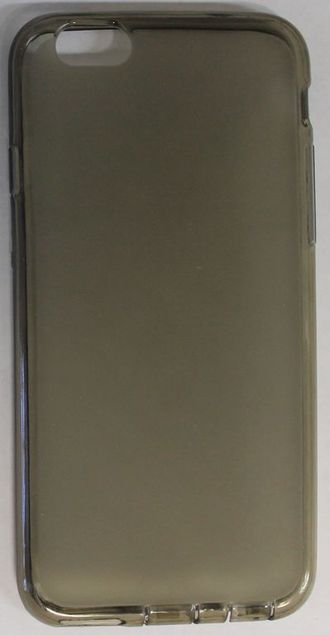 Защитная крышка силиконовая iPhone 6/6S прозрачная черная