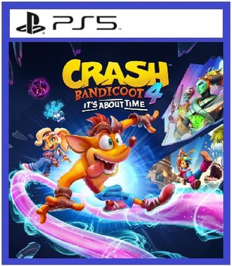 Crash Bandicoot 4: Это Вопрос Времени (цифр версия PS5 напрокат) RUS 1-4 игрока