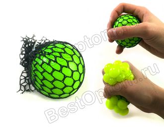 Мячик антистресс лизун в сетке купить оптом (3+) арт. TP-0123