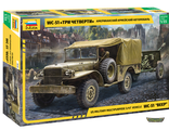 3656. Американский армейский автомобиль Dodge WC-51 «ТРИ ЧЕТВЕРТИ» (1/35 12,1см)