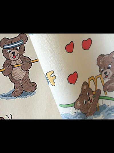 "Чемпионы", ткань с мишками для штор в детскую