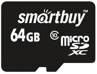 Карта памяти MicroSD 64Gb 10Class